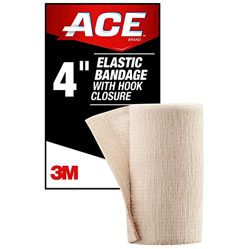 Ace Elastic Bandage With Hook Closure, 4 Inches 1 Ea (Pack Of 3) #TOP1