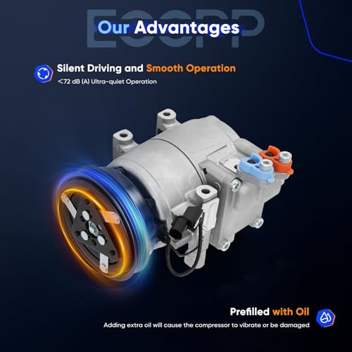 Image of ECCPP AC Compressor Fit for Hyundai Elantra 2.0L 2001-2006 Fit for Hyundai Tiburon for Tucson 2.0L 2003-2008 AC Compressor with Clutch