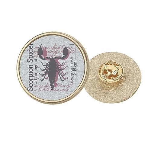 Broche à clip homard en métal doré Discover World finition luxe