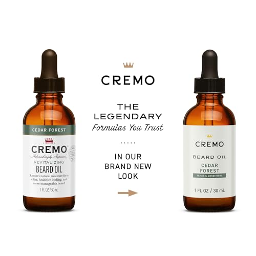 Cremo Beard Oil, Revitalizing Cedar Forest, 1 fl oz - Restore Natural Moisture and Soften Your Beard To Help Relieve Beard Itch - Image 3