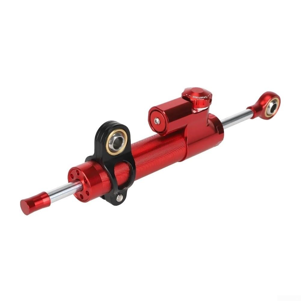 Amortisseur de direction Kukirin G3-Pro 2024 | Stabilisateur de direction en aluminium/pièce de rechange | Amortisseur de stabilisation de guidon de moto (rouge)
