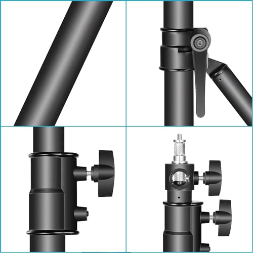 Image of NEEWER Triangle Wall Mount Arm for Photography Studio Strobe Monolight | For Softboxes, Umbrellas, Reflectors, Flexible Rotation 180 Degrees, Maximum Length 180 cm, Black