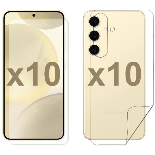 Verre trempé Samsung Galaxy S24 lot de 10 films protection avant arrière premium ultra transparent