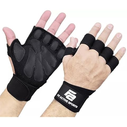 Fit Active Sports Ventilated Weight Lifting Gloves Cover