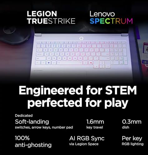 Image of Lenovo Legion 7i AI Gaming Laptop 16.0 inch 165Hz OLED WQXGA Display (Intel Core Ultra 7 255HX, GeForce RTX 5060 8GB, 32GB DDR5, 1TB SSD, RGB KB, Thunderbolt 4, WiFi 7, Win 11 Home) (Renewed)