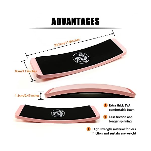 DHDH-Sunny-Ballet-Turning-Board-for-Dancers-Balance-Portable-Training-Equipment-for-Dance-Spin-Boards-for-Better-Pirouette-Figure-Skating-Technique-Releve-Ice-Skaters-Gymnasts-and-Cheerleaders DHDH Sunny Ballet Turning Board for Dancers Balance Portable Training Equipment for Dance Spin Boards for Better Pirouette Figure Skating Technique Releve Ice Skaters Gymnasts and Cheerleaders