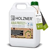 HOLZNER AQUA PROTECT+ (5L) Impermeabilizzante Idrorepellente Trasparente per Cemento, Pietra Naturale, Cotto, Mattoni, Terrazza,Tetti, Facciate, Intonaco, Tufo, Pavimenti Esterni - Protezione 10 Anni
