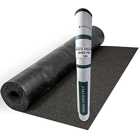 Heavy Duty Black Mineral Shed Roofing Felt Cover