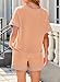 Dokotoo Loungewear Sets Woman Outfits Lounge 2 Piece Sets for Women Color Block Crewneck short sleeve tops and elastic shorts pants with pockets Women Clothing Fashion Trendy Casual Matching Sets
