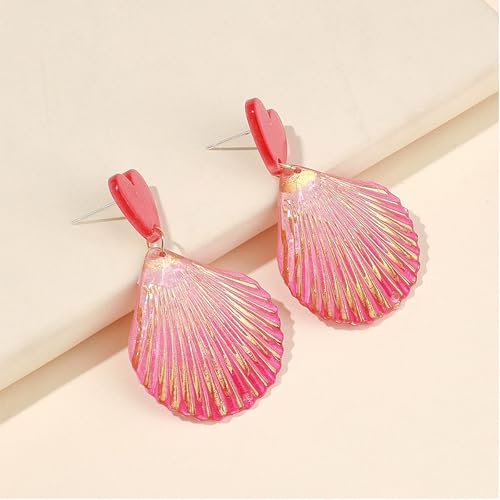Aretes de Concha Marina Clip On para Mujer miniatura 3