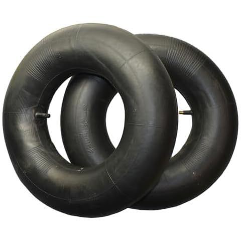 2 Pack 16x6.50-8'' 16x7.50-8'' Lawn Mower inner tube with TR13 Straight Valve Stem for Wheelbarrows, ATVs, Go Karts, Tractors, Snow Blowers, Golf Carts, Trailers Cover