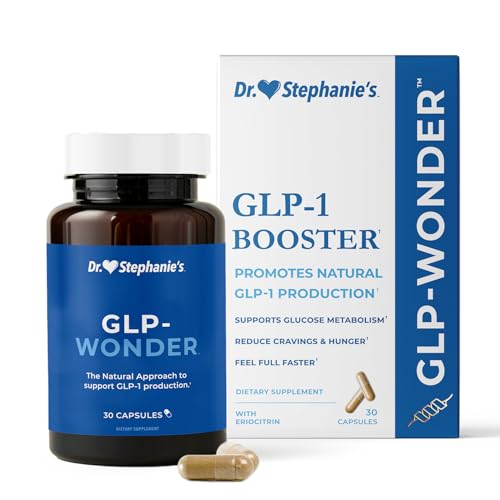 Pharmaganics Dr. Stephanies GLP-Wonder Natural GLP-1 Boosting Supplement - Control Hunger & Appetite Fight Cravings - Side-Effect Free Support