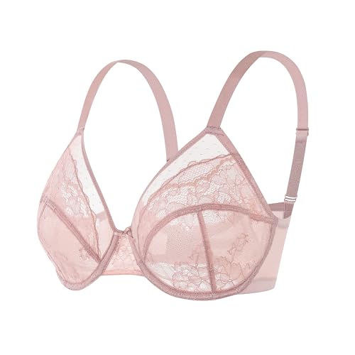 Vukoiswe Minimizer Bra for Women, Plus Size Full Coverage Underwire Bra - image 6