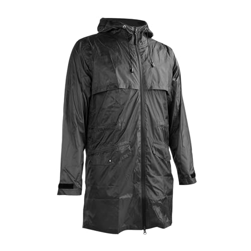 Chaqueta impermeable contra el viento y la lluvia con bandas reflectantes de hombre