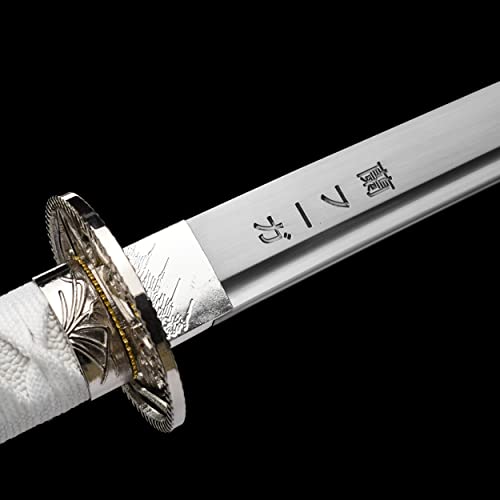 Jihpen Sword Katana,Full Tang Samurai Sword,Sharp,Spring Steel Blade With Scabbard thumb #4