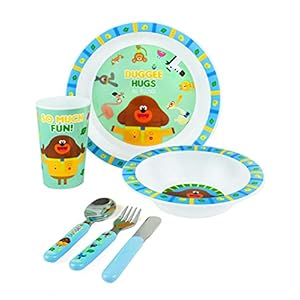 Hey Duggee Diner Set Kids Servies Herbruikbare PP bestekplaat Kom Cup