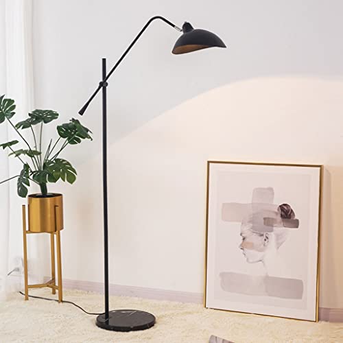 Lampadaire pour hall d'entrée et chambre à coucher avec pied doré