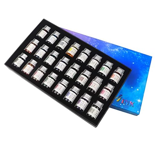 AOKUY Tintas de dibujo, tintas de caligrafía, juego de 24 bolígrafos coloridos para escribir, dibujar, ideal para regalar