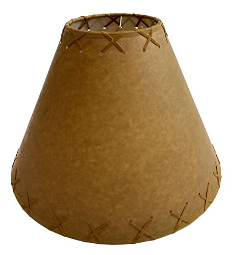 Generic Rustic Oiled Kraft Laced Lamp Shade thumb #2