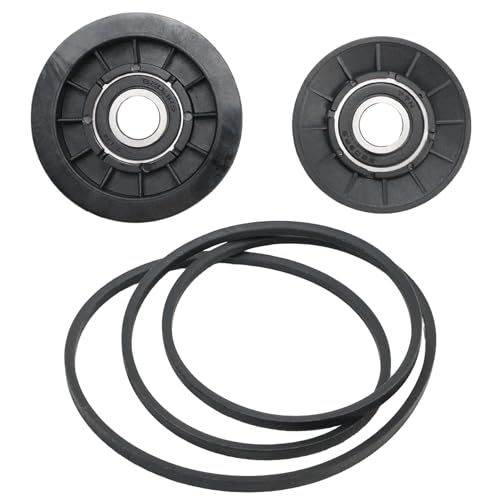 Aurolynne GX20286 GX20287 GX20006 Drive Belt And V-Idler Flat Pulley Kit Compatible cover