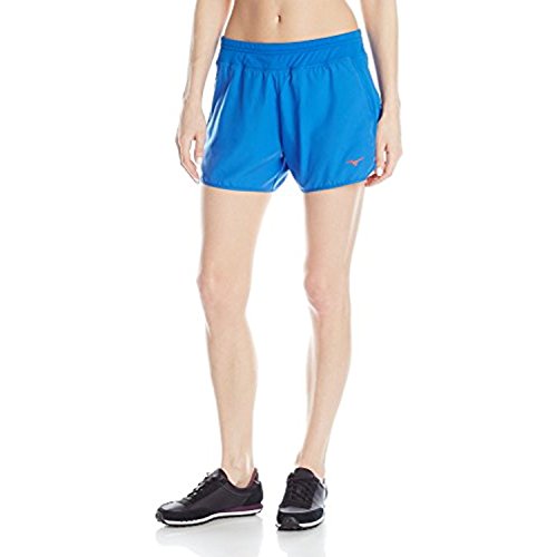 Short Mizuno Phoenix 4.0 de course à pied femme coloris bleu rouge taille L