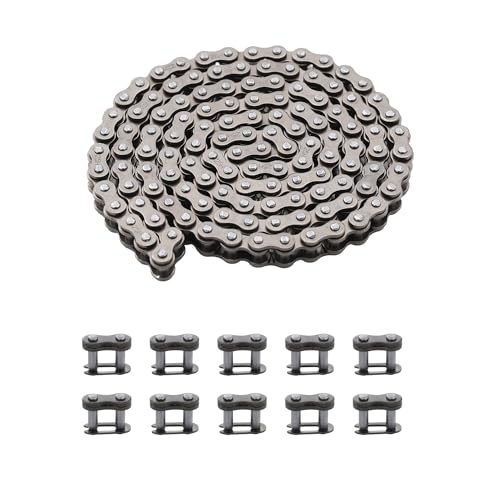 KAMIER 25H Drive Chain 126 Link for Razor MX350 MX400 ZR350 SX350 McGrath Dirt Rocket Bike Kids Electric Pocket Mod Mini Euro Bella Vapor Sweet Pea Scooter Motovox MBxXSe MotoTec MT-MB Mini Bike Parts