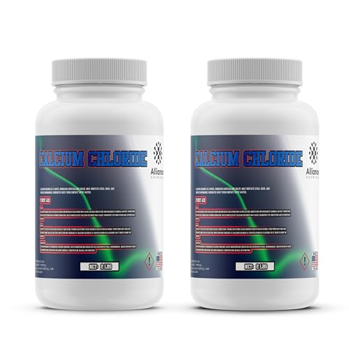 Calcium Chloride Ice Melt - 2LB (2-Pack) - Fast and Effective Ice Melting, Dust Control, Road Salt, Concrete Curing, Water Treatment, and De-Icing