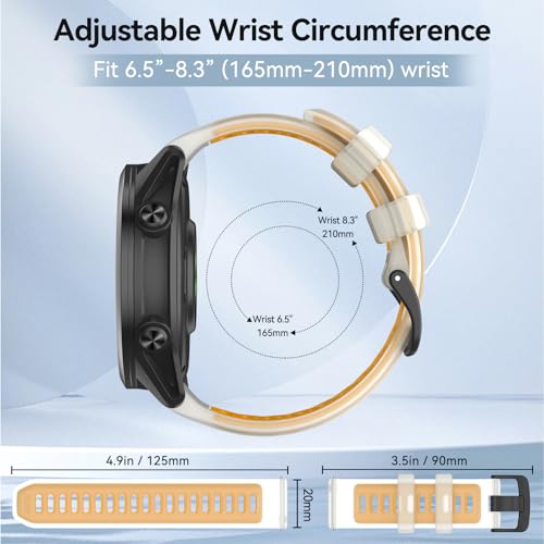 Correa de repuesto silicona para reloj Garmin 20mm miniatura 5