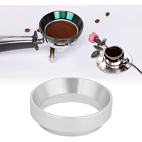 58mm Espresso Dosing Funnel, Stainless Steel Coffee Dosing Ring Compatible with 58mm Breville Portafilter Cover