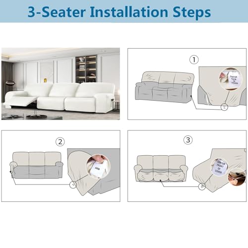Housse siège d'angle extensible en simili cuir pour rénover le salon