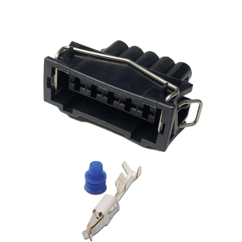 DJ7024-3.5Car Fuel Injection Nozzle Connector 1p2p3p4p Water Temperature Plug Harness Water Proof Socket Sheath(5p-Female,5sets)