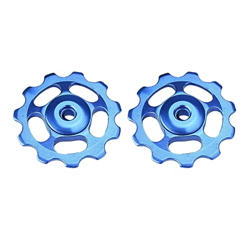 Image of 2Pcs Mountain Bike Cycling 11T Jockey Wheel Rear Derailleur Pulley Blue | Cycling | Bicycle Components Parts | Derailleurs (Rear) |