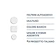 Parodi & Parodi 450 Set mit 35 Filzgleitern, Sortiert, selbstklebend, weiß, 2,7 mm, Standard
