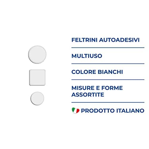 Adsamm® 105 Feltrini Autoadesivi Bianchi 30x30 Mm - Piedini Mobili In Feltro Spesso 3.5 Mm - Foto 5