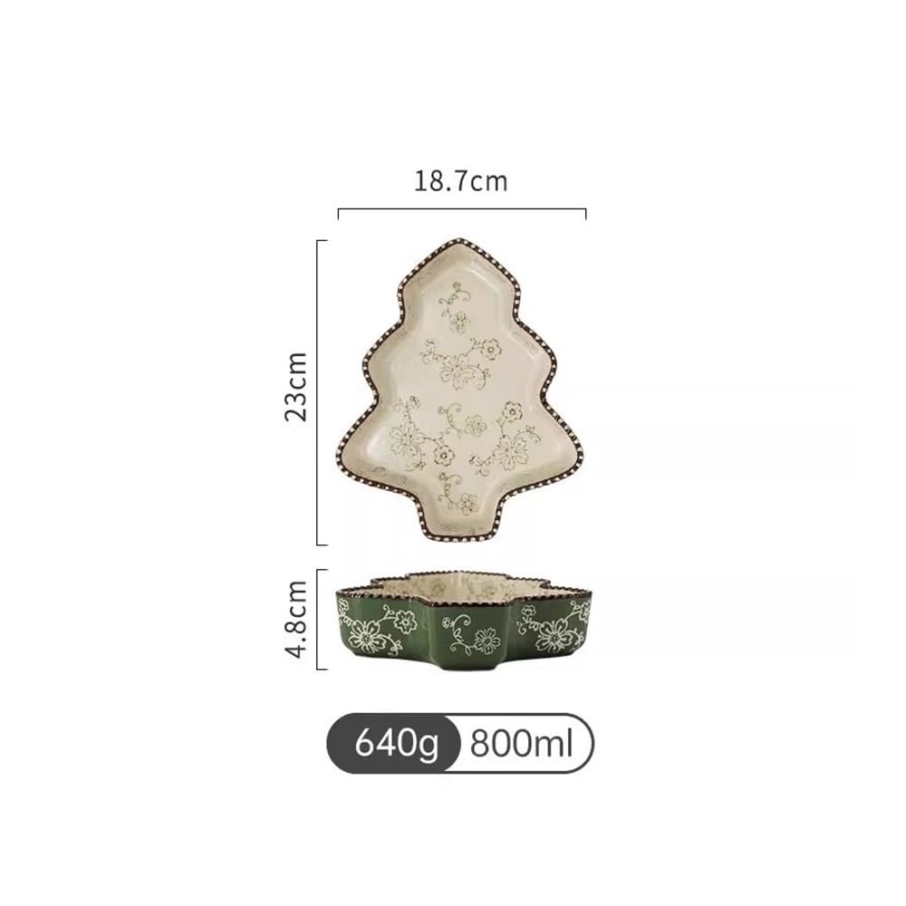 Forma do pieczenia, Ceramiczna płyta do pieczenia makaronu, szeroki placek, kreatywny design, nieprzywierająca, piekarnik, 800 ml(Green)