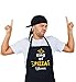 Grembiule personalizzato "King Of Pizza" parannanza da cucina regalo con stampa personalizzata, Nero, Personalizzato