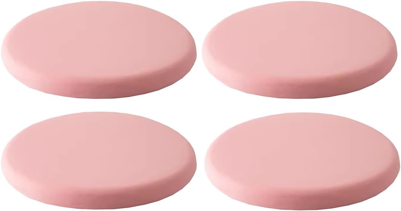 Cojín Redondo De Espuma Viscoelástica Para Asiento, Paquete De 1/2/4, Cojín Redondo Para Taburete, Cojín Redondo Para Silla Para Taburete De Bar, Cojín Circular Pa(Size:30cm(4pack),Color:rosa)