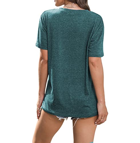 Beddan Women Pineapple Sunglasses Beach Shirt Tops Funny Hawaiian Graphic T Shirt Casual Summer Short Sleeve Tee Shirts (Green, Medium) #TOP3