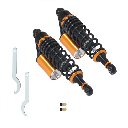 marddpair Lot de 2 amortisseurs arrière de rechange universels pour moto Honda, Yamaha, Suzuki, Kawasaki 320 mm