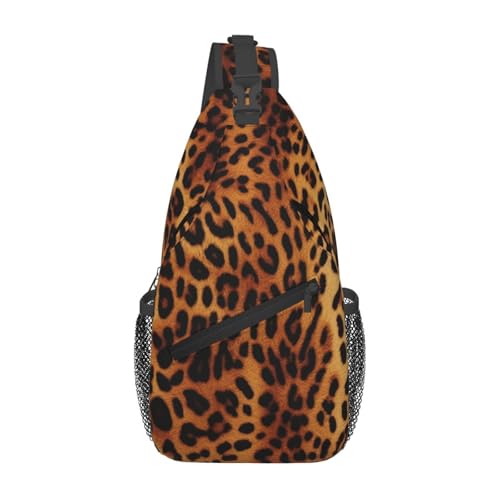 Bolso cruzado tipo bandolera estampado leopardo para mujer miniatura 1