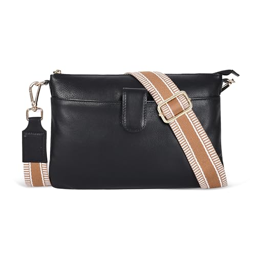 Real Leather Small Crossbody Bags/Purses For Women With Adjustable & Removable Strap