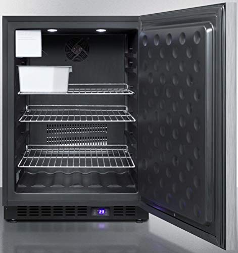 Summit Scff53Bxsshhim Under Counter Upright Freezer, Stainless-Steel #TOP2