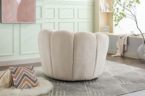 le canapé Loungesessel drehbar Sessel Relaxsessel Drehsessel Fernsehsessel Julia - Beige – Bild 5