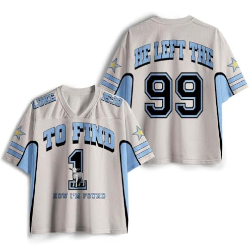 Graphic Tees Summer Novelty Women Men Oversized Christian He Left Ninety-Nine Jersey