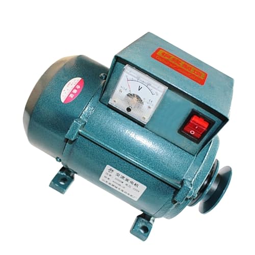 Generador AG sin escobillas, 7000 W, 220 V, generador de imán permanente de alta potencia, cable de cobre puro, diseño sin escobillas, accionado por polea, para iluminación, compatible con motores de