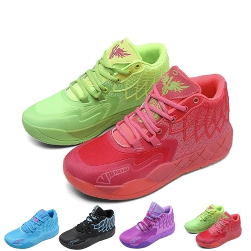 High-Top Basketball Shoes for Men Women Trendy Streetwear Sneakers with Shock Absorption Fashion Color Sport Shoes