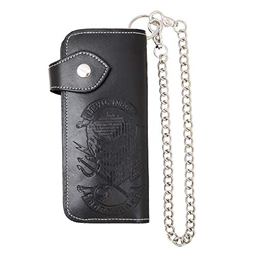 Preisvergleich Produktbild KING KEROSIN Unisex Geldbörse Mit Teufel Motiv Und Verschlusslasche Unisex