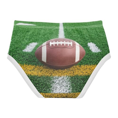 American Football Green Field Panties for Girl Toddler Underwear Floral Cotton Bright Underpants Briefs 2t2