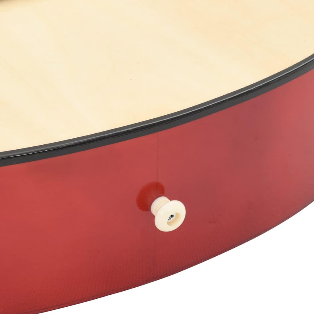12 pezzi chitarra western acustica Cutaway 38 pollici con 6 corde in legno di tiglio, custodia per chitarra, accordatore, capotasto, plettro, tracolla, manovella per corde, supporto per