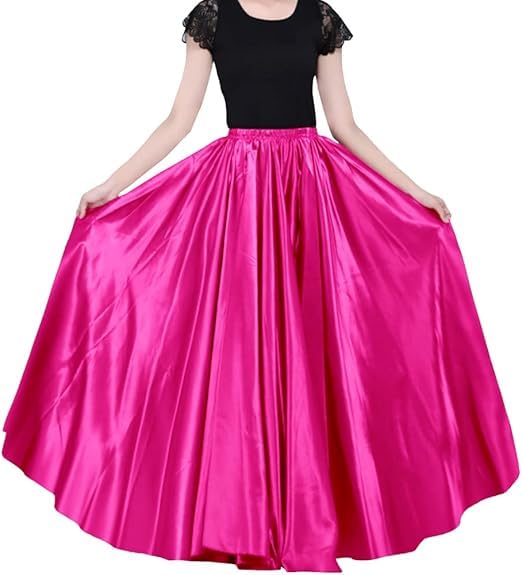 Image of Radhika 'n' Dhaanya creation Women's Silk Fabric Double Umbrella Lehenga Skirt Flare 8 to 9 mtrs.